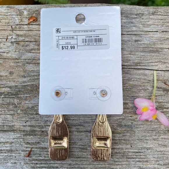 Sugarfix by Baublebar “Stop & Smell the Rose” Pink Champagne Earrings. NWT - Picture 3 of 7